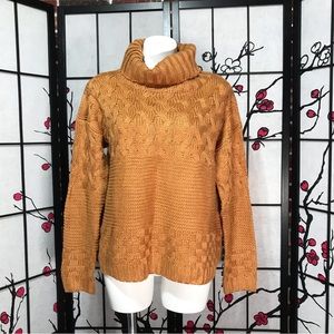 🐲💙Lulus Turtleneck Pullover Cable Knit Sweater